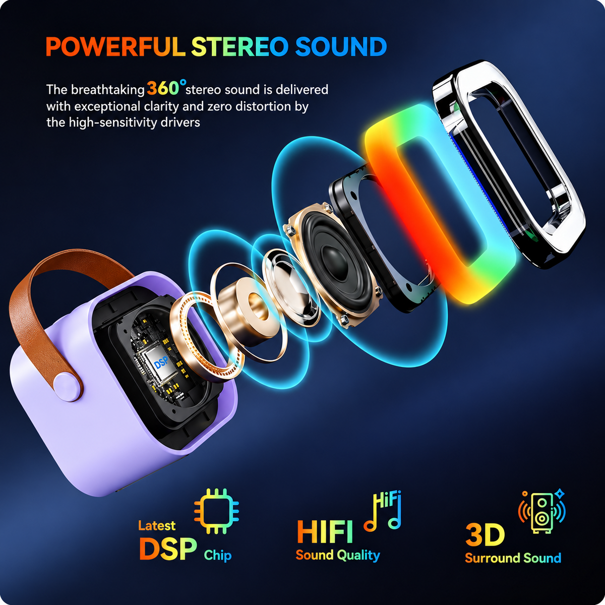 Wireless Karaoke Speaker with Wireless Microphone