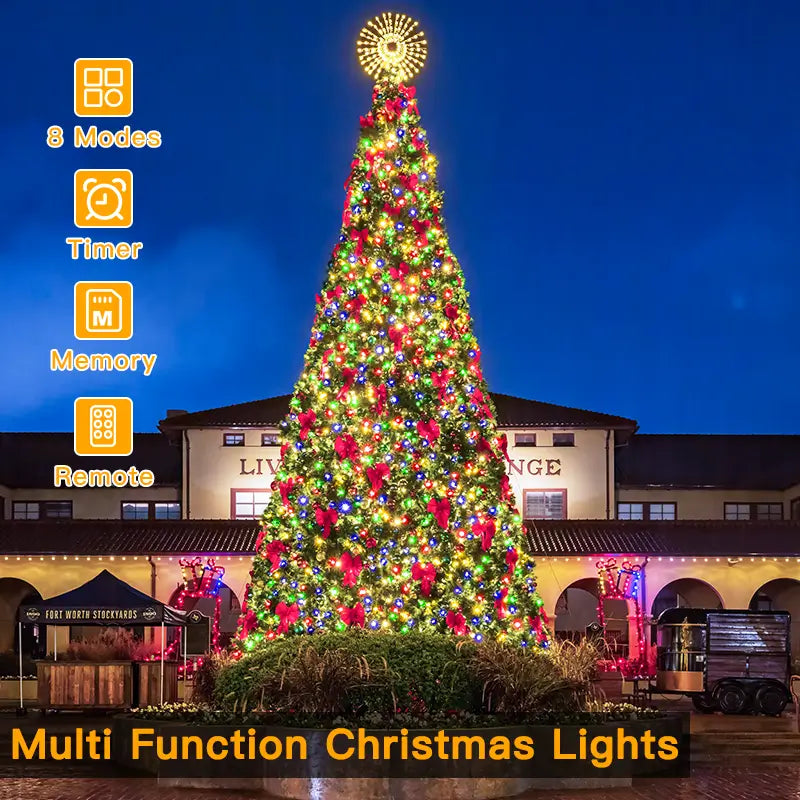 Four adjustable brightness levels for Christmas string lights