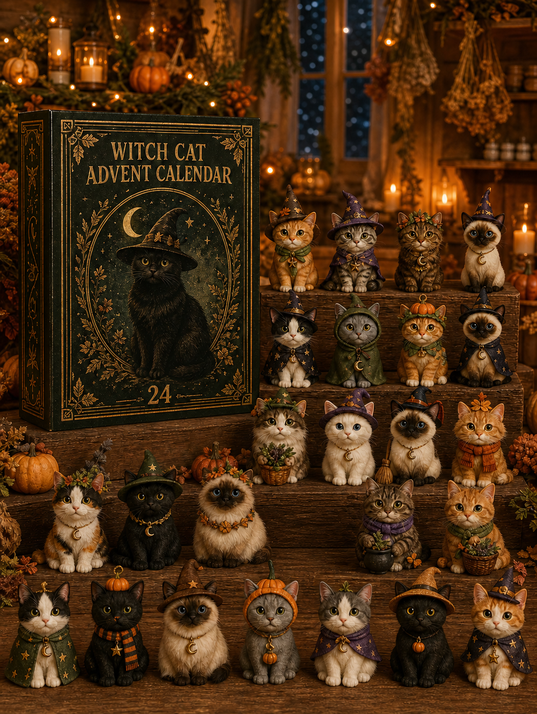 ๐๐โโฌ2026 Cat Advent Calendar๐ Gift for Adults Friends Cat Owners and Lovers Christmas Holiday Countdown Gift 24 Designs Cats Charm Christmas Tree Ornament