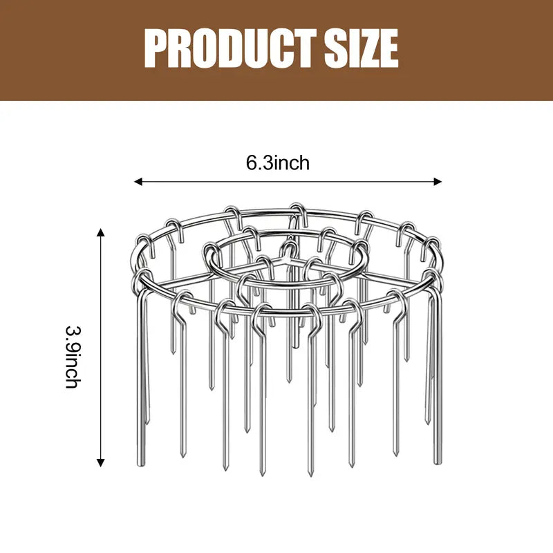 🍢 Turn Mop into Grill | 2-Pack Air Fryer Skewer Rack & Round Stainless Steel Grill Set ⚡