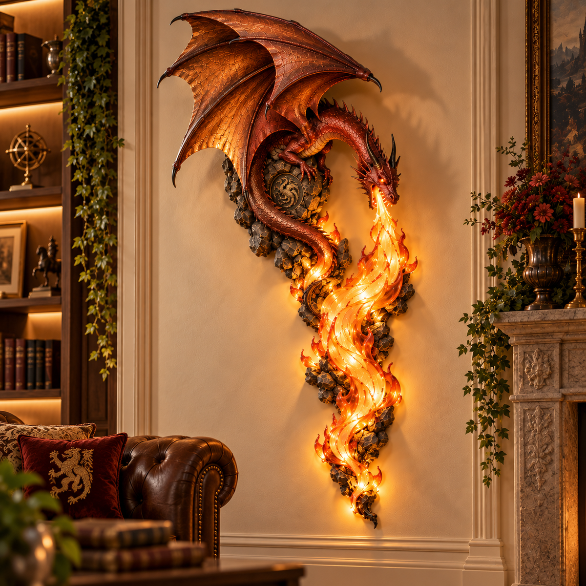 🔥Last Day 49% OFF -🐉 Achandise Wall Sconce – A Legendary Flame Awakens On Your Wall 🔥