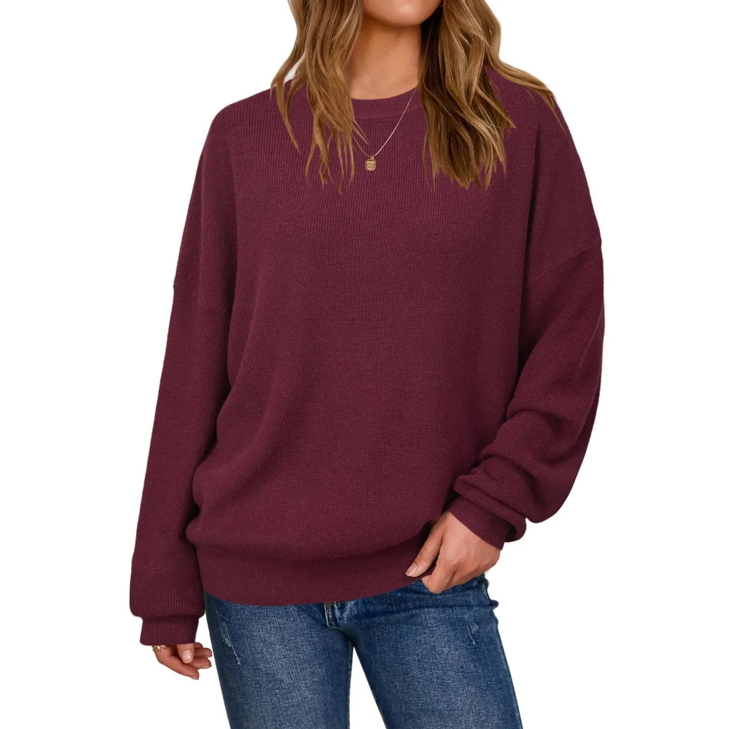 🎁Last Day Promotion 50%🔥Women's Wool Blend Oversized Sweaters Fashion Tops💗Buy Two Free Shipping