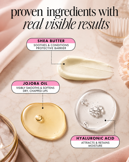 Hydrating Lip Gloss - High Shine & Tinted, Infused with Hyaluronic Acid, Jojoba Oil & Shea Butter