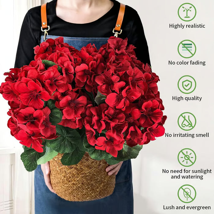 🎁 Mother’s Day 60% OFF - Artificial Geranium Flowers For Outdoors