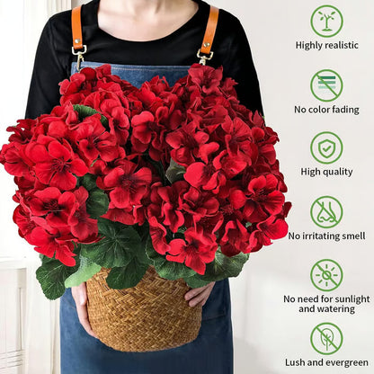 🎁 Mother’s Day 60% OFF - Artificial Geranium Flowers For Outdoors