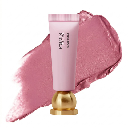 Hydrating Lip Gloss - High Shine & Tinted, Infused with Hyaluronic Acid, Jojoba Oil & Shea Butter