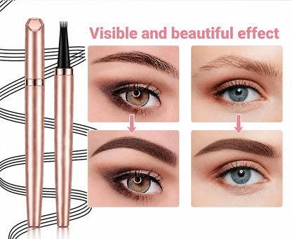 Long Lasting Waterproof Micro Fork Brow Pen