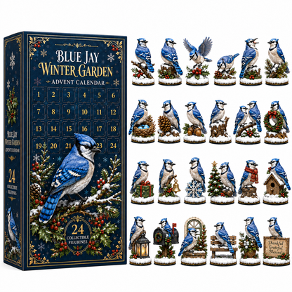 Blue Jay 24-Day Advent Calendar – Christmas Countdown Collectible Figurines