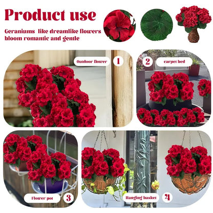 🎁 Mother’s Day 60% OFF - Artificial Geranium Flowers For Outdoors