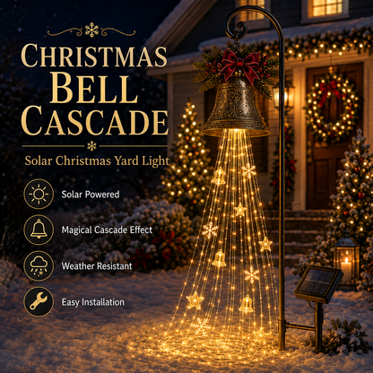 🎄🔥LAST DAY 70% OFF - 🔔Christmas Bell Cascade Solar Yard Light✨