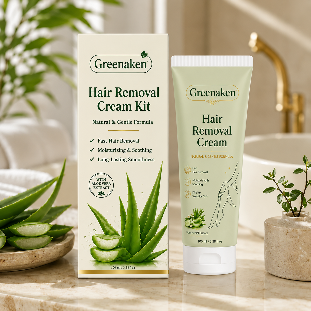 Achandise™ Natural Gentle Hair Removal Cream | For Women & Men, Sensitive Skin