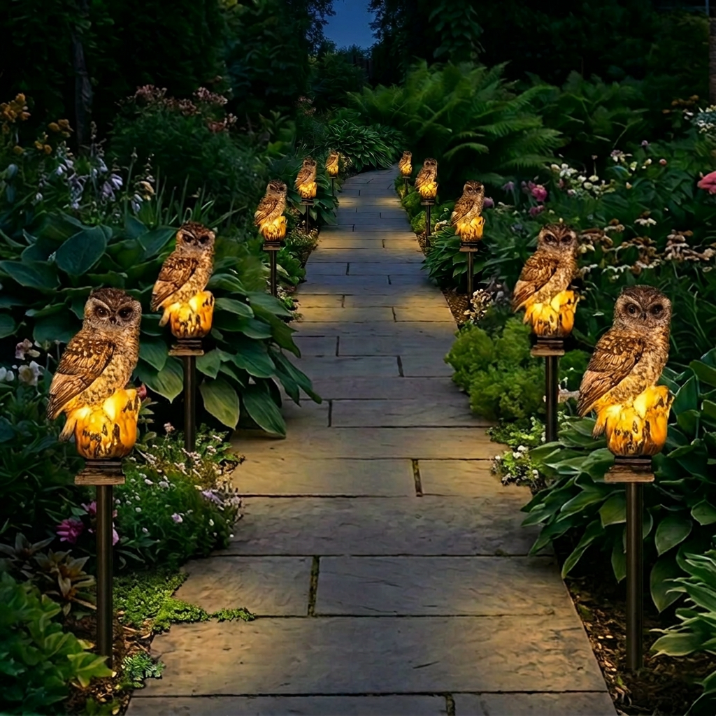 🎁 Last Day 50% OFF 🔥 Waterproof Solar Owl Light
