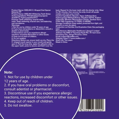 Purple Teeth Whitening Strips