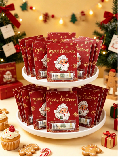 🎄 6pcs Christmas Money Holder Cards