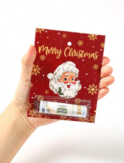 🎄 6pcs Christmas Money Holder Cards