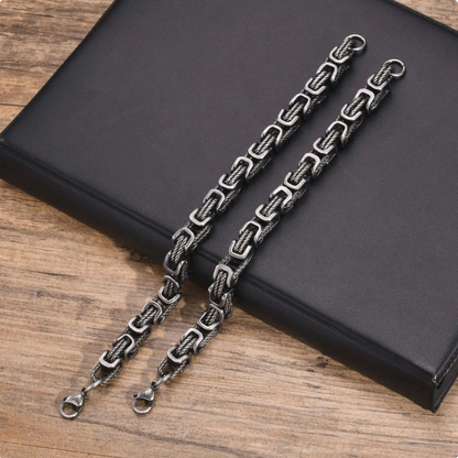 Braided Stainless Steel Bracelet for Men