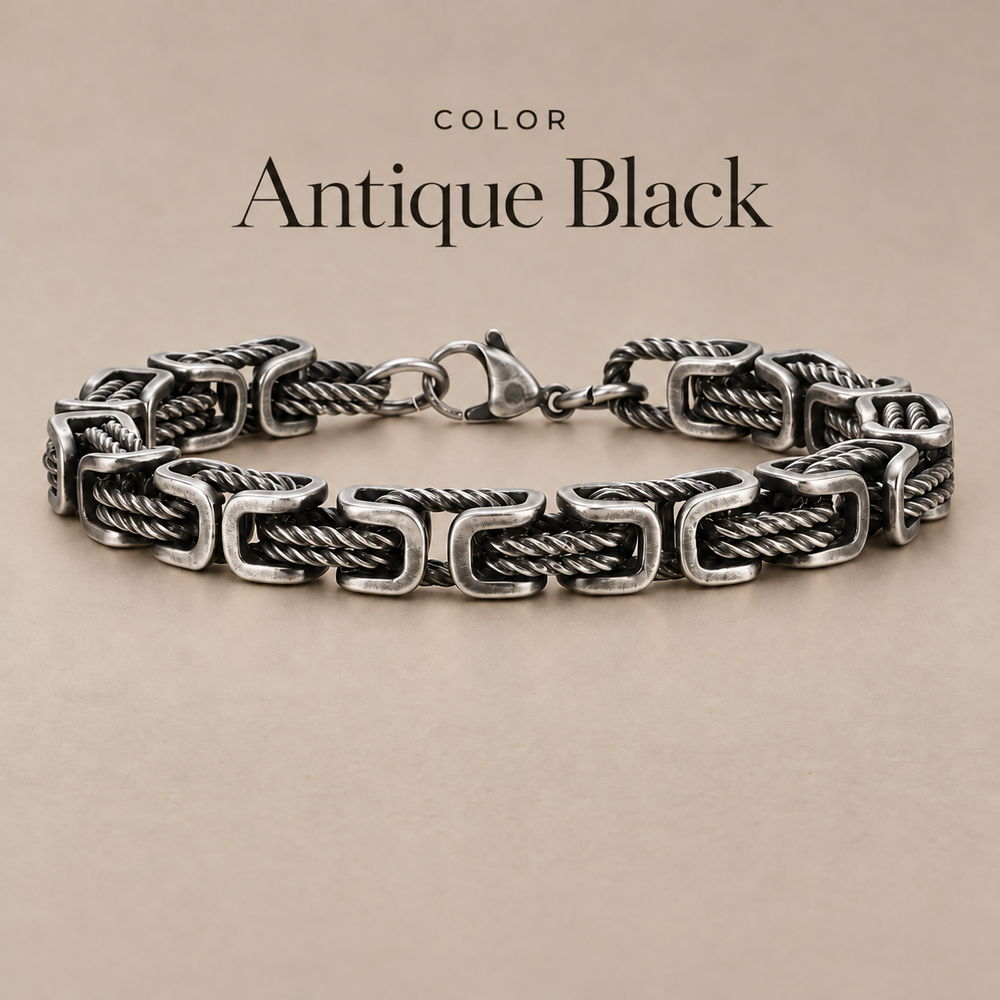 Braided Stainless Steel Bracelet for Men