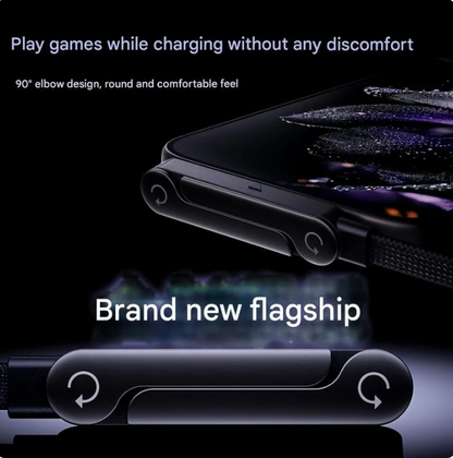 📲 2-in-1 Invisible Holder Charger Cable | MFi-Certified | 240W Fast Charging | Built-In Phone Stand
