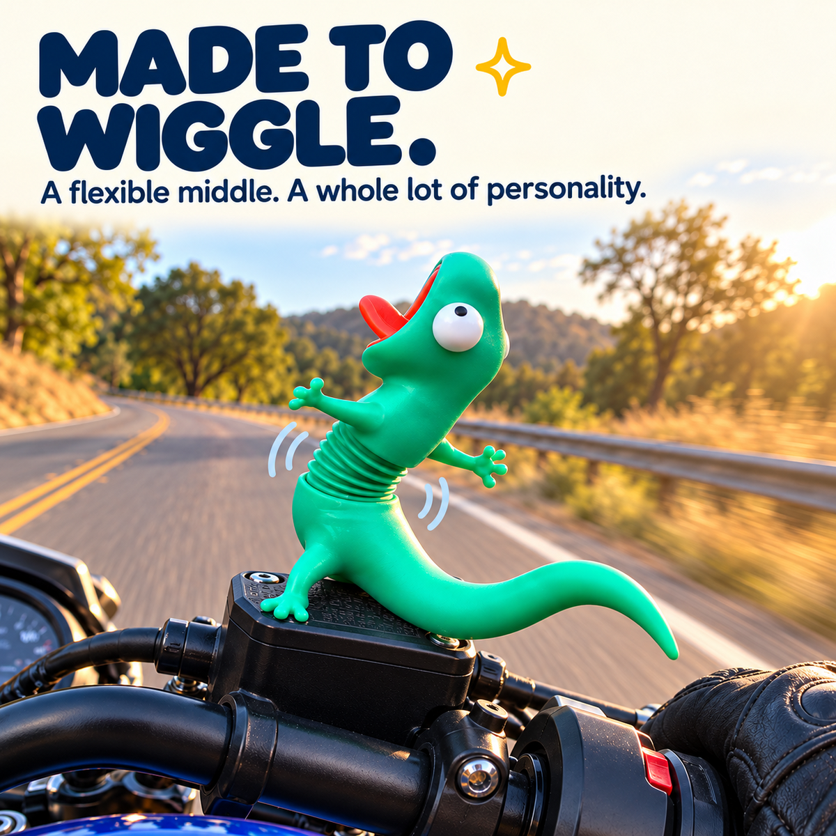 🦎Playful Bobble-Spring Lizard Ornament