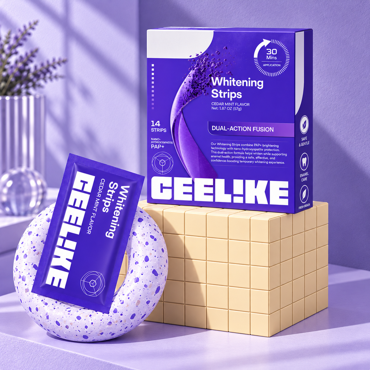 Purple Teeth Whitening Strips
