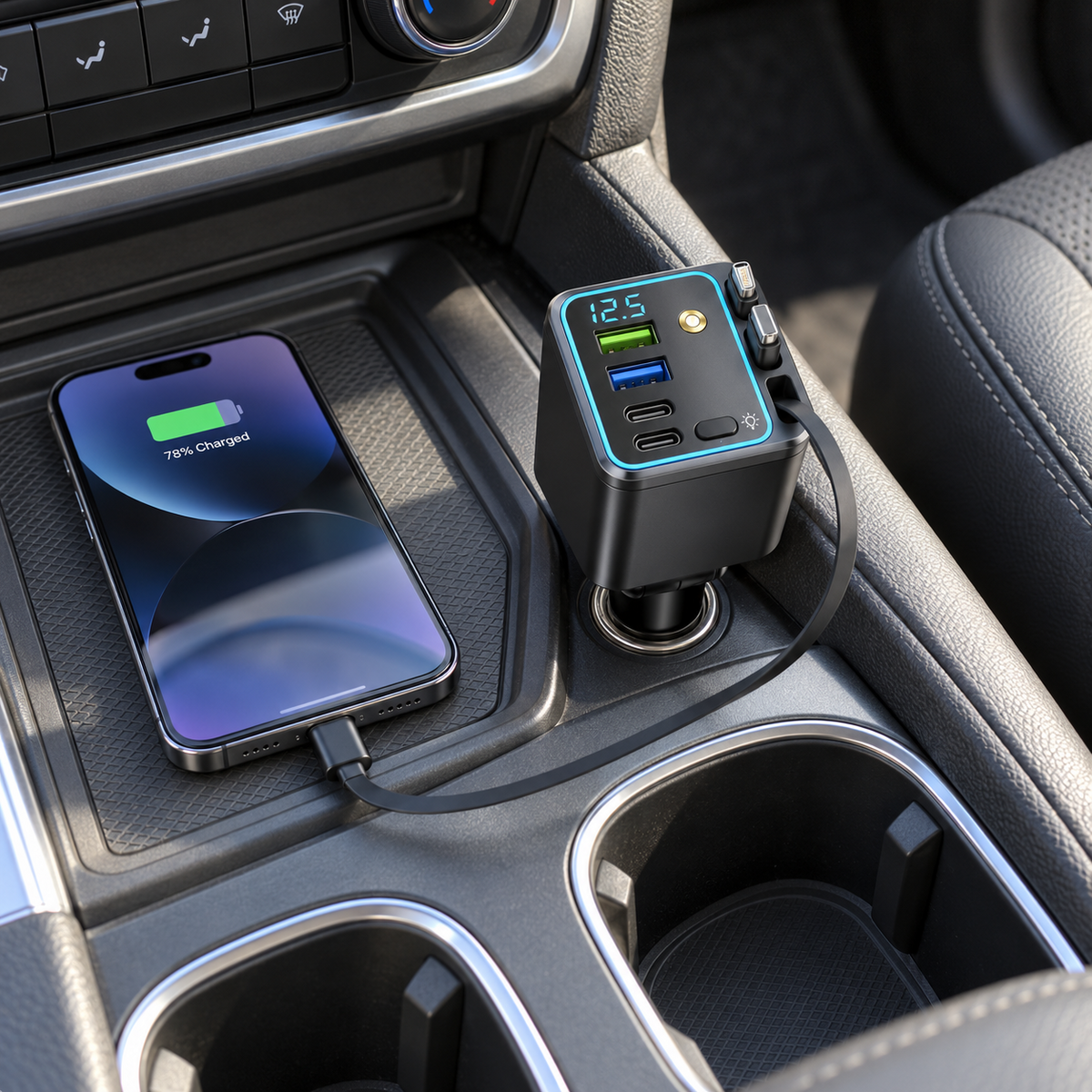 7-in-1 Retractable Car Charger