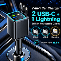 2 USB-C + 1 Lightning Cable