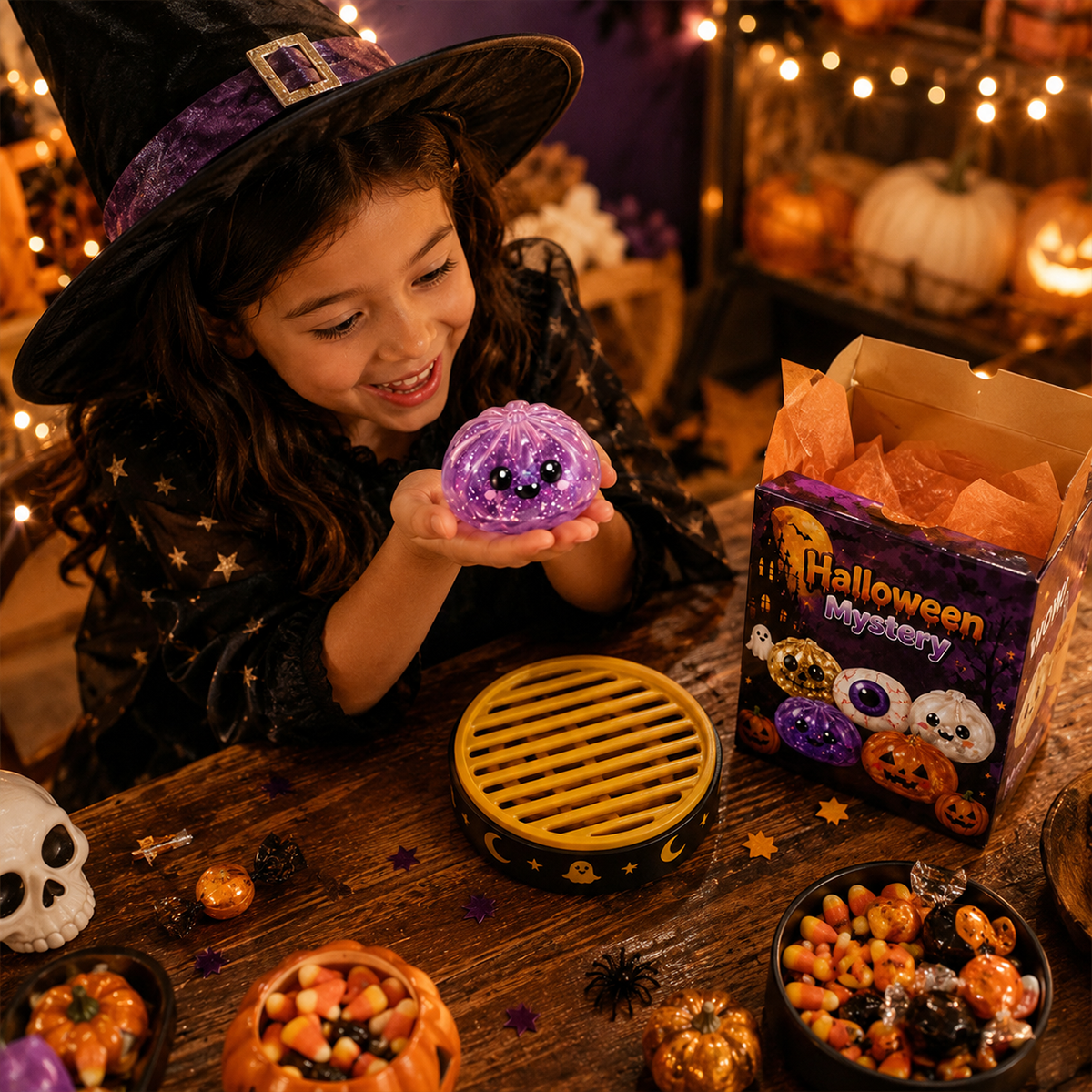 🎃 Halloween Dumpling Squeeze Squishy Toy