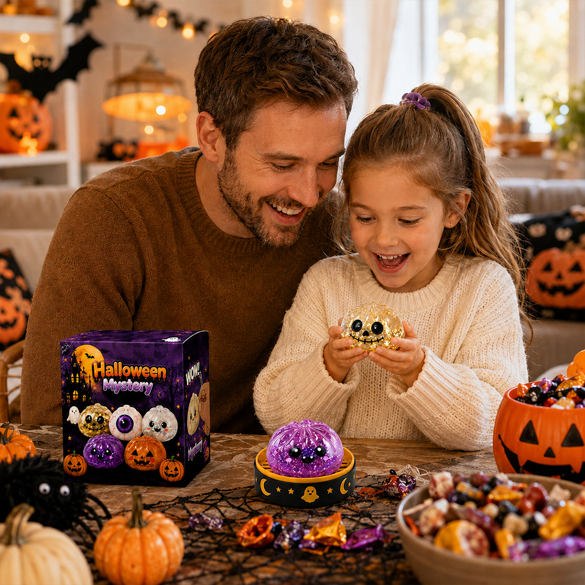 🎃 Halloween Dumpling Squeeze Squishy Toy