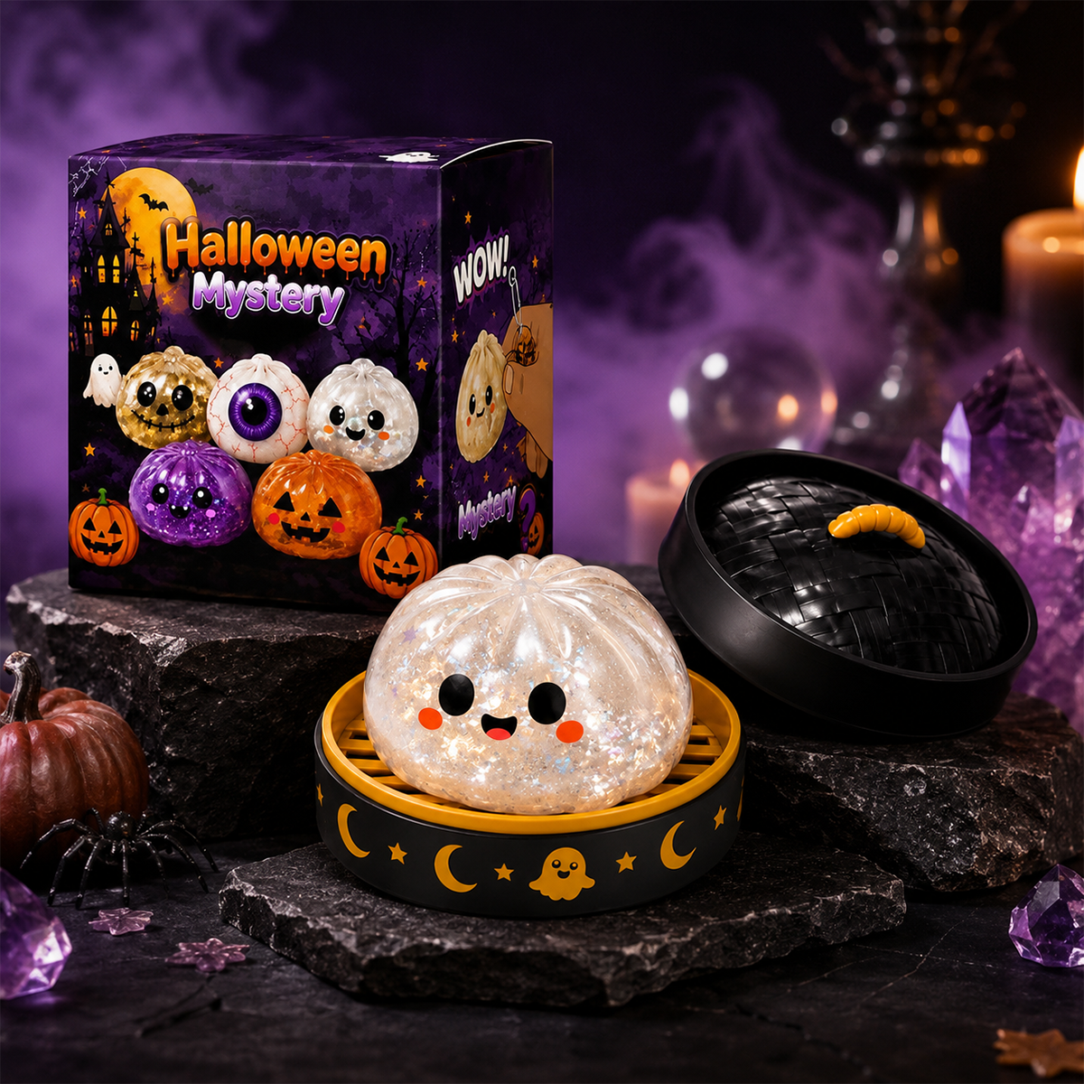 🎃 Halloween Dumpling Squeeze Squishy Toy