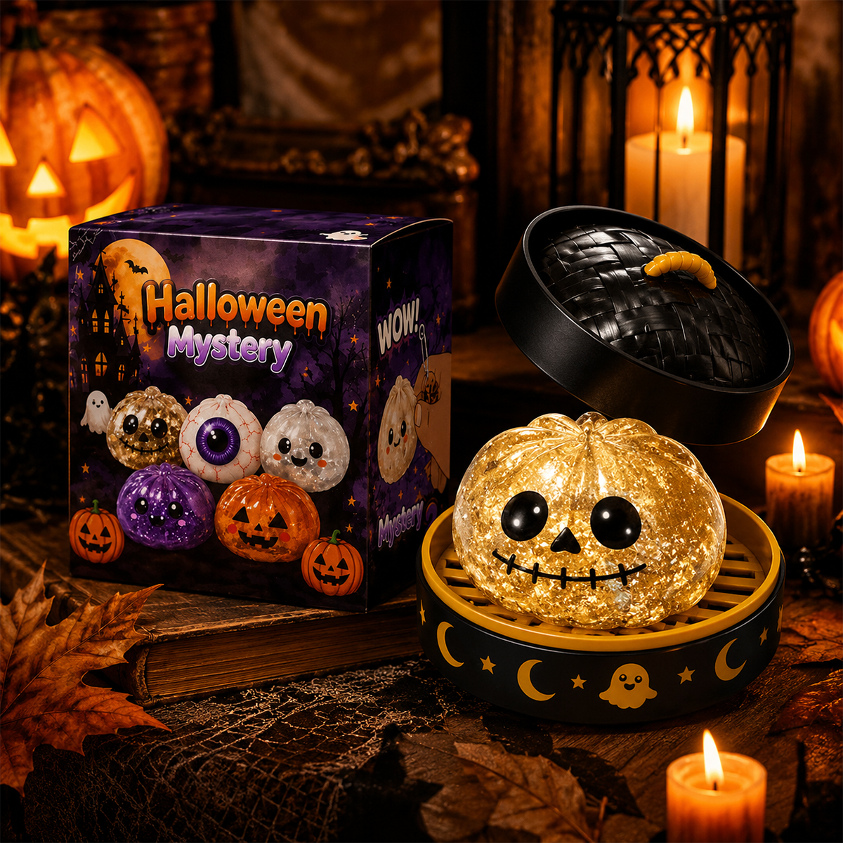 🎃 Halloween Dumpling Squeeze Squishy Toy