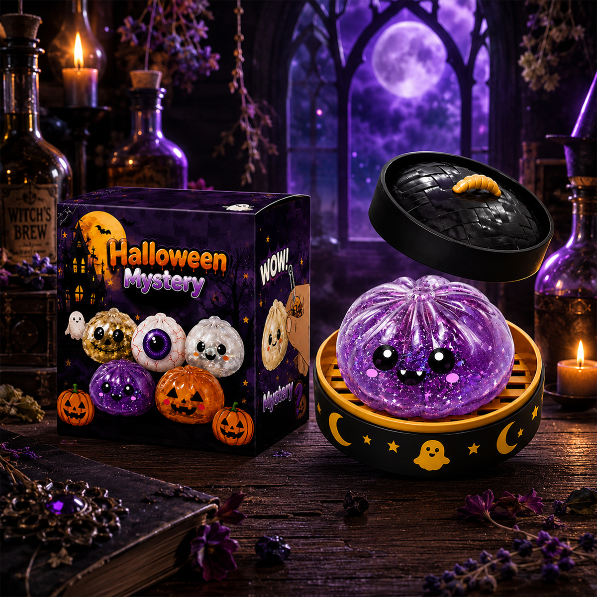 🎃 Halloween Dumpling Squeeze Squishy Toy