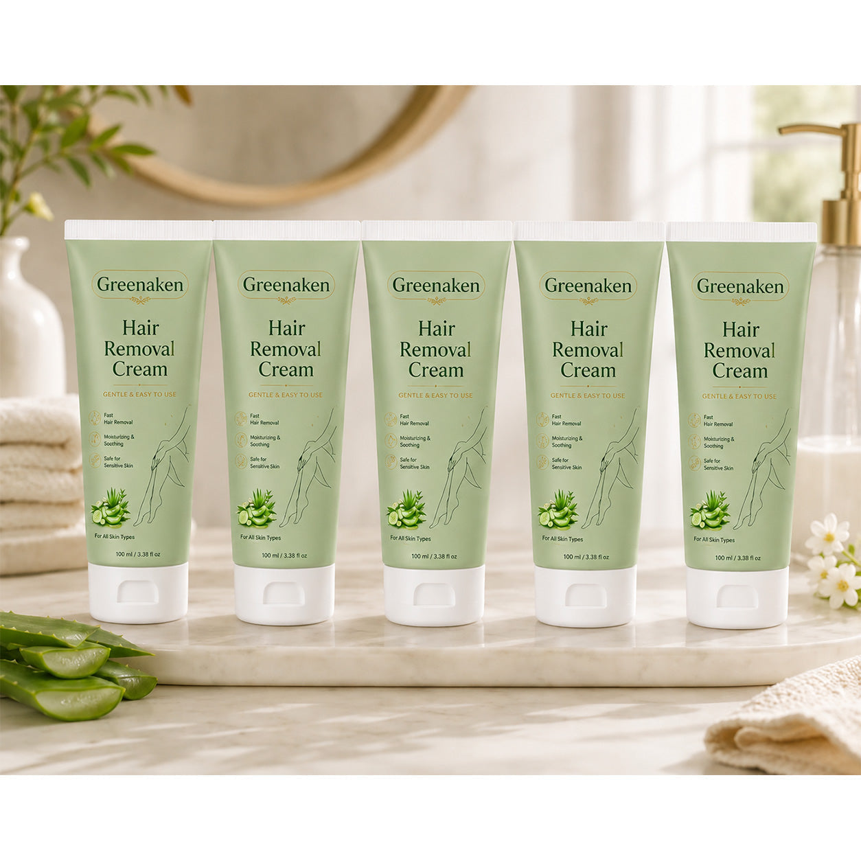 Achandise™ Natural Gentle Hair Removal Cream | For Women & Men, Sensitive Skin