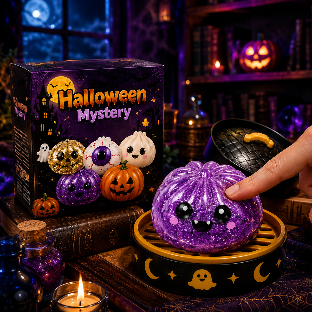 🎃 Halloween Dumpling Squeeze Squishy Toy