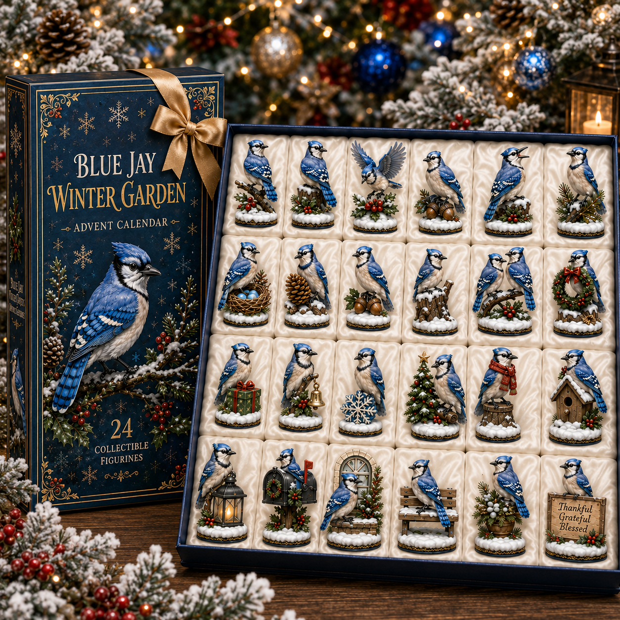 Blue Jay 24-Day Advent Calendar – Christmas Countdown Collectible Figurines