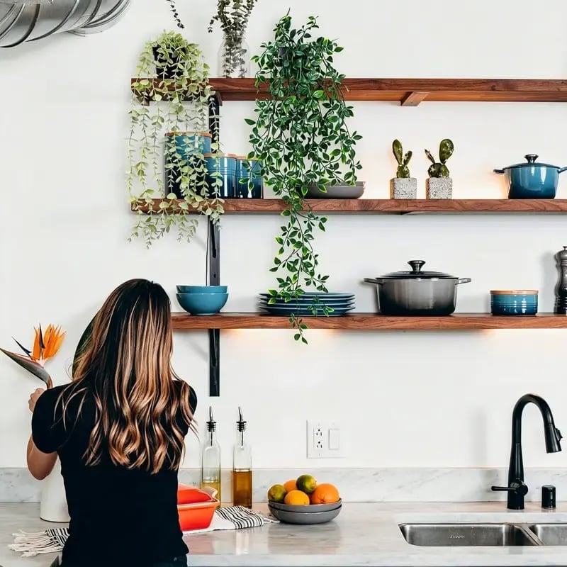 Hot Sale🌿✨ 3-Pack Artificial Hanging Potted Plants – Lifelike Faux Greenery for Any Space