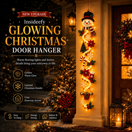 ⏳ Last Day 70% OFF – 🎄Achandise™ Glowing Christmas Door Hanger