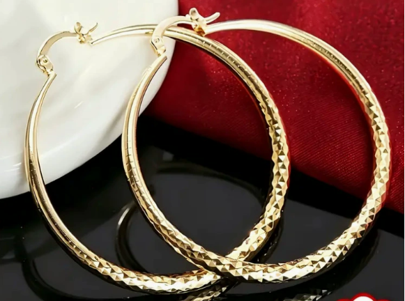 🎉Limited-time Special Offer🎁Diamond-Cut Hoop Earrings for Women – Elegant, Sparkling 💎