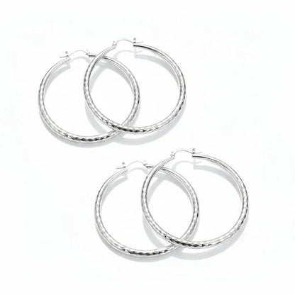 🎉Limited-time Special Offer🎁Diamond-Cut Hoop Earrings for Women – Elegant, Sparkling 💎