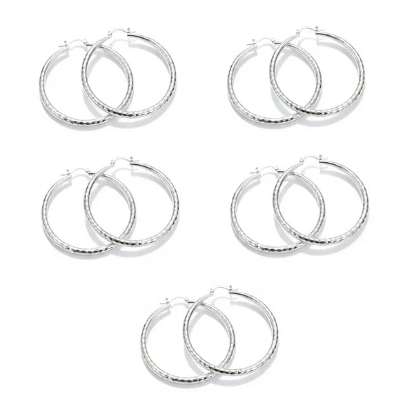 🎉Limited-time Special Offer🎁Diamond-Cut Hoop Earrings for Women – Elegant, Sparkling 💎