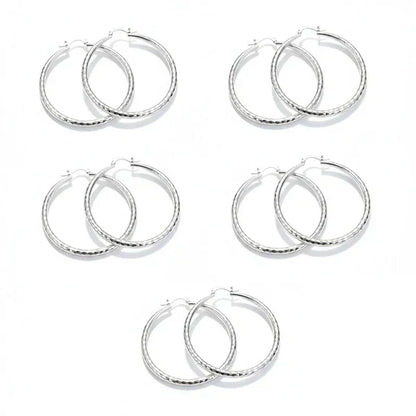 🎉Limited-time Special Offer🎁Diamond-Cut Hoop Earrings for Women – Elegant, Sparkling 💎