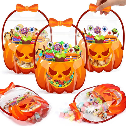 Halloween Goodie Bags Plastic Candy Gift Bags with Handle
