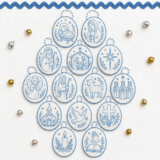 ⏳ Last Day 49% OFF – 🧵Beginner-Friendly DIY Heirloom Oval Embroidery Ornament Kit Collection