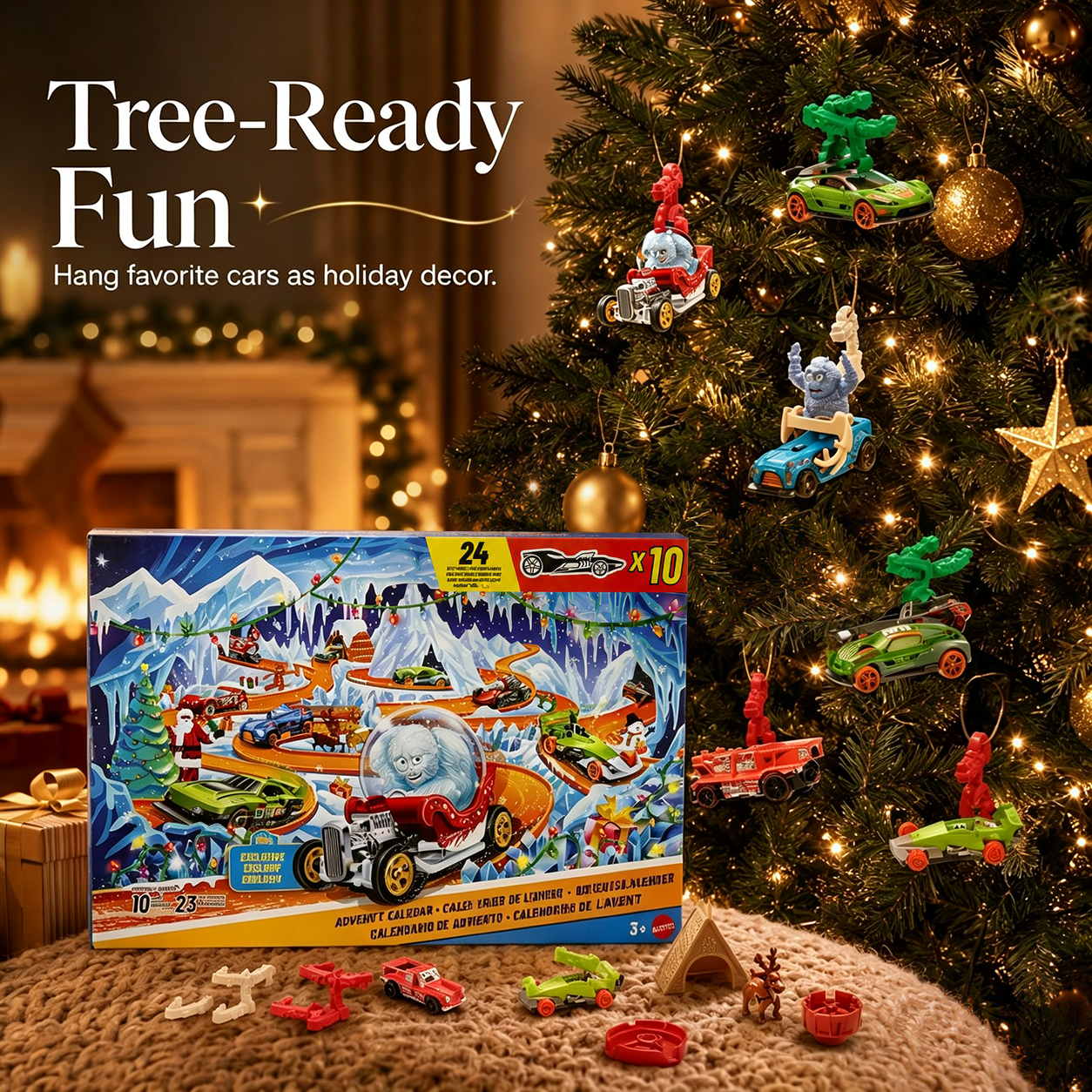 ⚡Hot Sales 49% OFF🔥 2026 Hot Wheels Holiday Advent Calendar🏎️