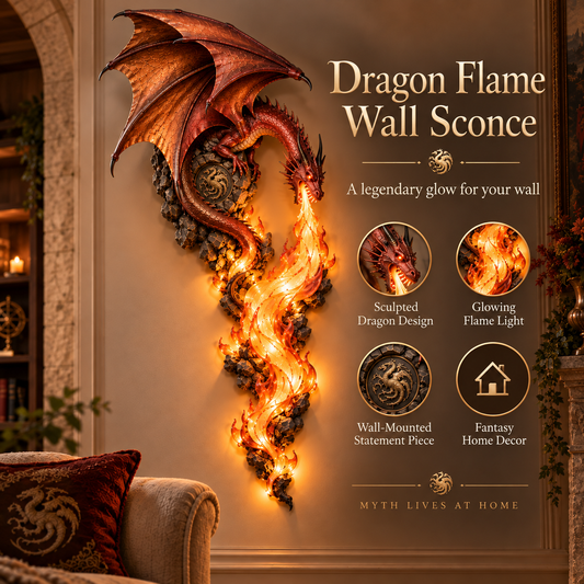 🔥Last Day 49% OFF -🐉 Achandise Wall Sconce – A Legendary Flame Awakens On Your Wall 🔥