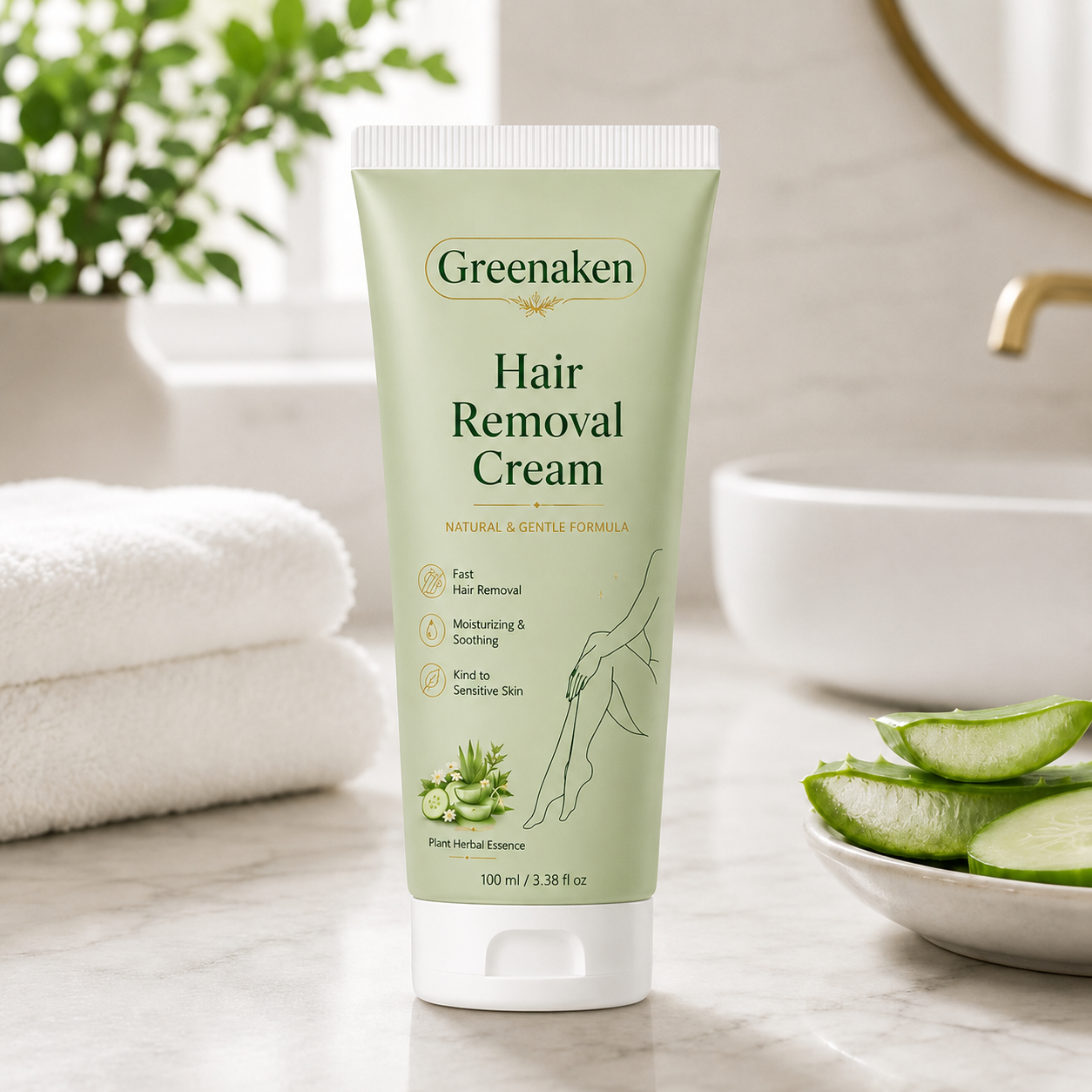 Achandise™ Natural Gentle Hair Removal Cream | For Women & Men, Sensitive Skin