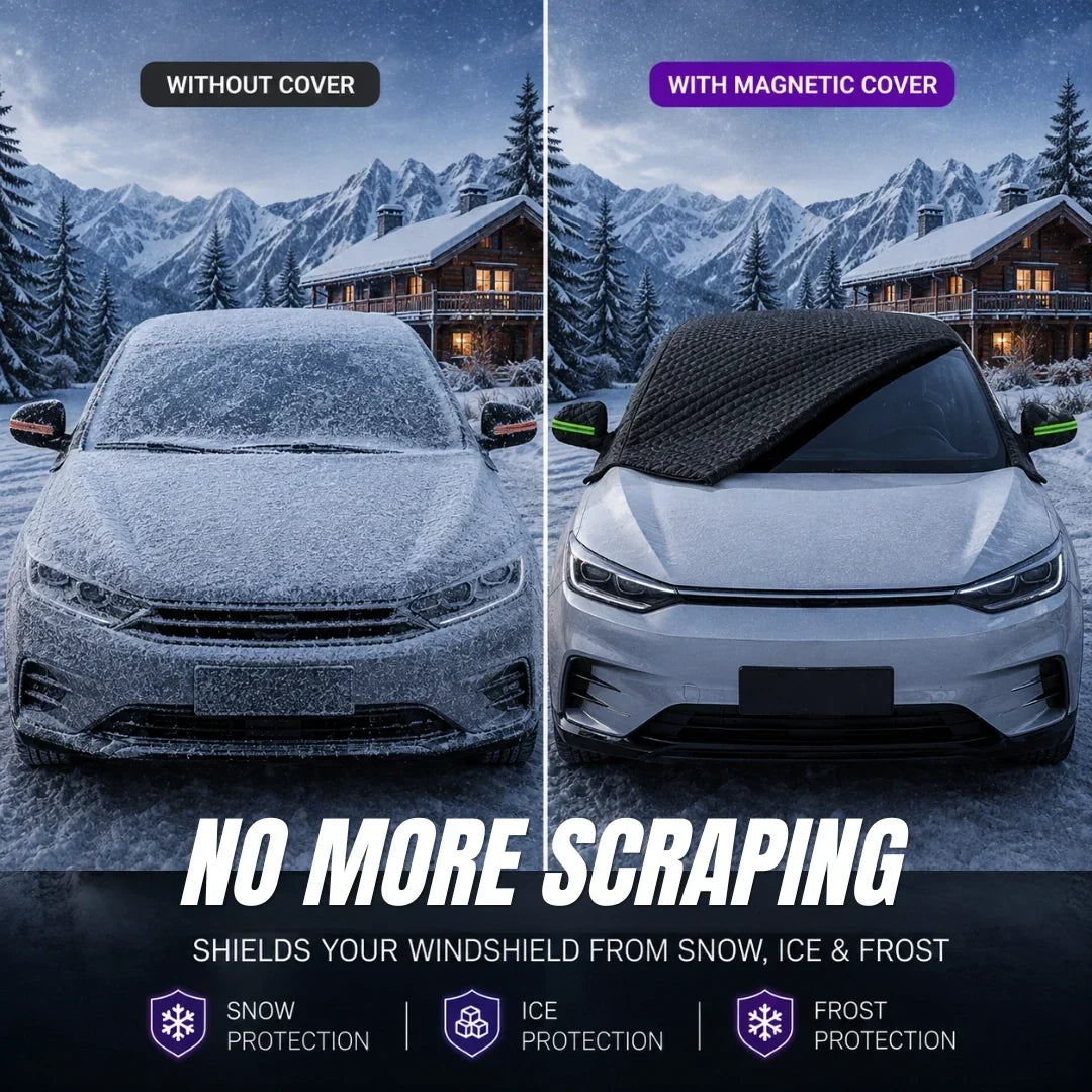 2026 Upgraded Magnetic All-Weather Windshield Snow Cover