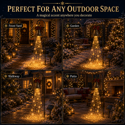 🎄🔥LAST DAY 70% OFF - 🔔Christmas Bell Cascade Solar Yard Light✨