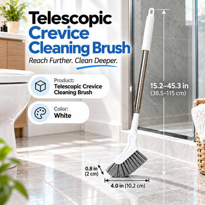 Adjustable Length Stainless Steel Telescopic Long Handle Crevice Cleaning Brush 🧹