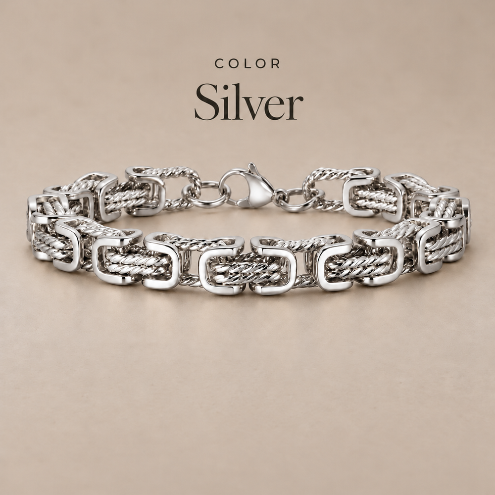 Braided Stainless Steel Bracelet for Men