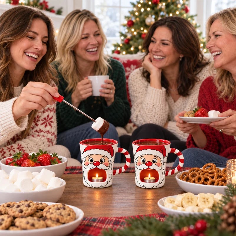 Christmas Chocolate Fondue Mug